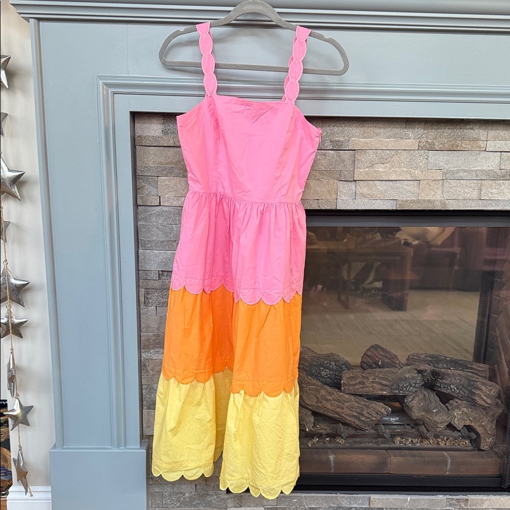 Women’s English Factory Pink Orange Yellow Dress Size XS